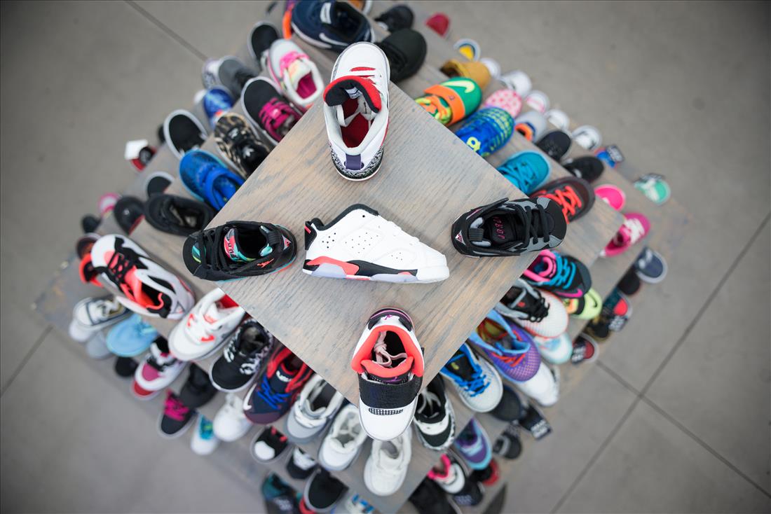 Shoe display in Sheikh Shoes