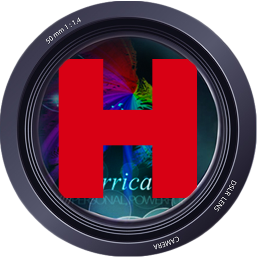 Hurricane Images Flavicon H in Camera Lens