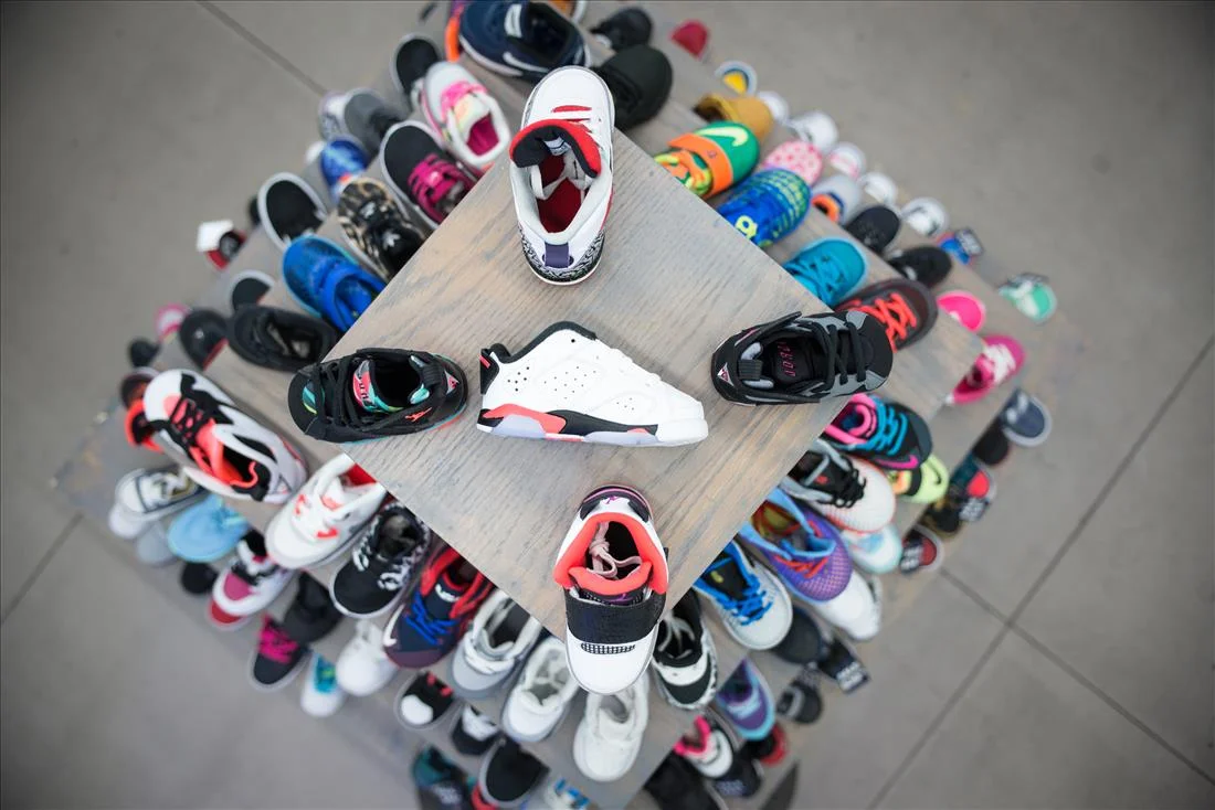 Shoe display in Sheikh Shoes