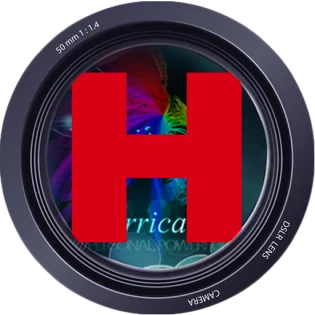 Hurricane Images Flavicon H in Camera Lens